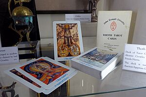 Thoth Tarot Cards in the Museum of Witchcraft and Magic