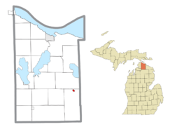 Location within Cheboygan County