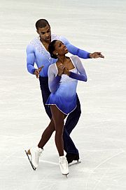 V. James and Y. Bonheur at 2010 Olympics (2)