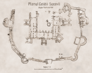 1470 - Planul cetatii Suceava Rosetti arta 211