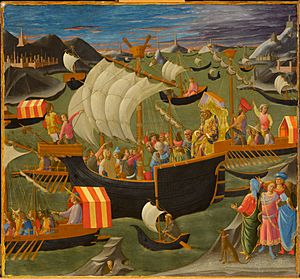 1 Pesellino, Journey of the Magi, Melchior Crossing the Red Sea, ca. 1440-45, Williamstown, Sterlink and Francine Clark Art Institute