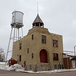 Gibbon Village Hall, built in 1895, is listed on the National Register of Historic Places.