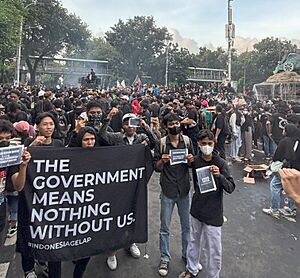2025 Indonesia Gelap protests 21 February (cropped)