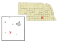 Adams County Nebraska Incorporated and Unincorporated areas Roseland Highlighted