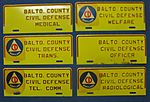 Baltimore County Civil Defense License Plates (1696)