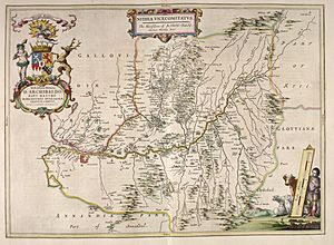 Blaeu - Atlas of Scotland 1654 - NITHIA - Nithsdale