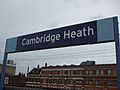 Cambridge Heath stn signage