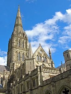 Cathédrale Salisbury clocher