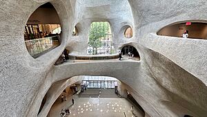 Central atrium of the Richard Gilder Center for Science, Education, and Innovation - upper level view