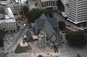 ChristChurch Cathedral - 2011 earthquake damage