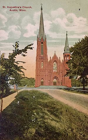 Church of St. Augustine exterior - historic photograph (1911)