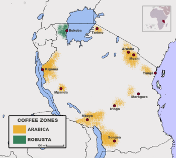 Coffee zones of tanzania