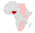 Colonial Africa 1913 Nigeria North map
