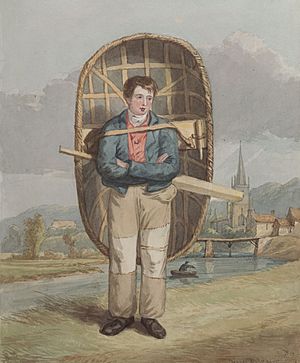 DV271 Boy with Coracle