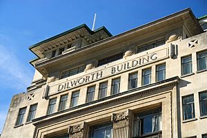 Dilworth Building Writing Sideways
