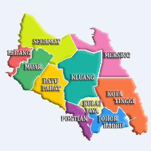 Districts of Johor