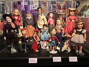 Dolls on display