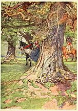 Eleanor Fortescue Brickdale's Golden book of famous women (1919) - Una and The Red Cross Knight (p. 143)
