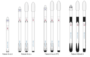 Falcon 9 version comparison