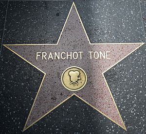 Franchot Tone star HWF