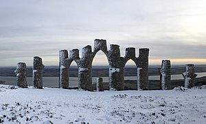 Fyrish Monument snow