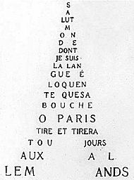 Guillaume Apollinaire Calligramme