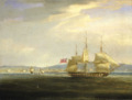 HMS Mercury cuts out the French gunboat Leda from Rovigno, 1 April 1809 RMG BHC0589f