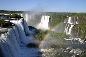 Iguassu falls rainbow