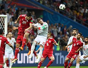 Iran and Spain match at the FIFA World Cup 26