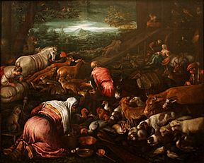 Jacopo Bassano workshop - Animals boarding the Noah's Ark - Louvre