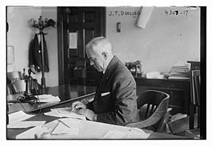 John Thomas Dooling at his desk in 1917