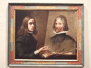 Jusepe Martínez Lurbe - Autorretrato pintando a su padre Daniel Martínez