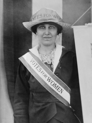 Katharine McCormick on April 22, 1913