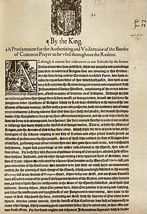 King James's proclamation, 1604
