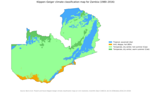 Koppen-Geiger Map ZMB present