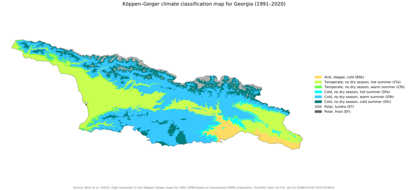 Koppen-Geiger Map v2 GEO 1991–2020