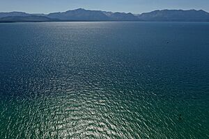 Lake Tahoe, view of California from Nevada side