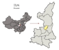 Location of Tongchuan Prefecture within Shaanxi (China)