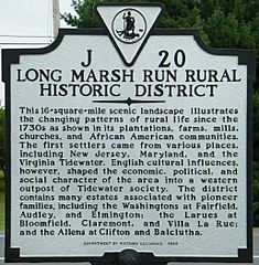 Long Marsh Run Sign 2010