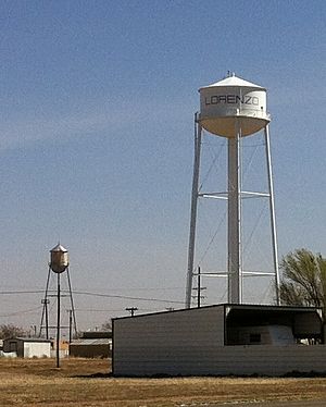 Lorenzo Texas water towers
