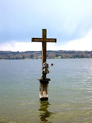 Ludwig II Memorial Cross Lake Starnberg