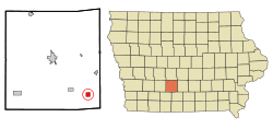 Location of Truro, Iowa