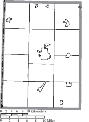 Location of College Corner in Preble County