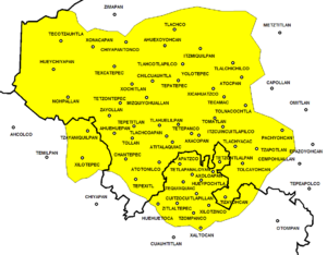 Mapa conceptual de la Teotlalpan