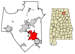 Location in Marshall County, Alabama