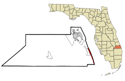 Location in Martin County and the state of Florida