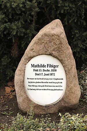 Mathilde Fibigers gravsten