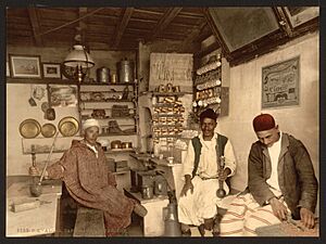 Moorish coffee house, Algiers, Algeria-LCCN2001697835