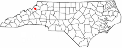 Location of Seven Devils, North Carolina