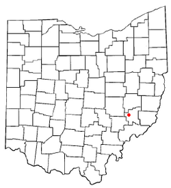 Location of Belle Valley, Ohio